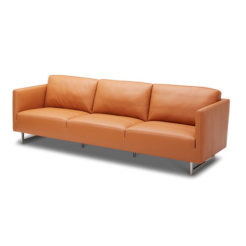 Sofa băng 3, 100% Da (M9818), màu ghi, 2m51*98*84