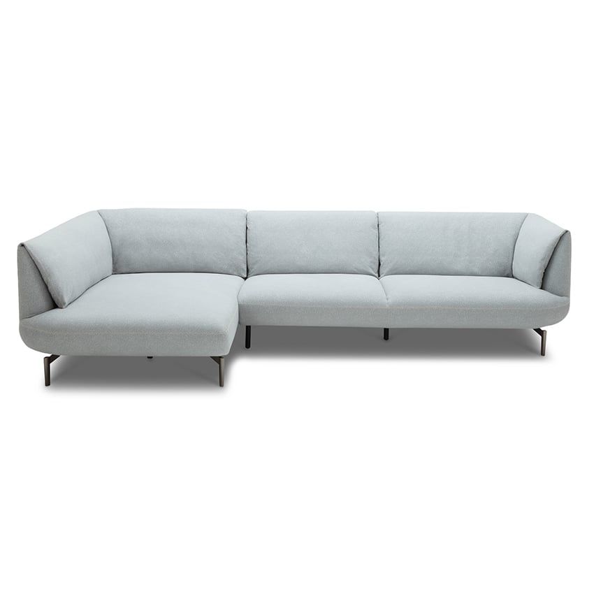 Sofa góc Phải (KO Gối) vải Xám (C-1292) 3m04*1m56