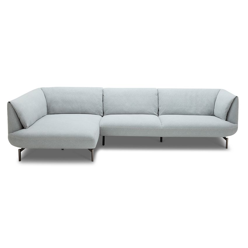 Sofa góc Phải (KO Gối) vải Xám (C-1292) 3m04*1m56