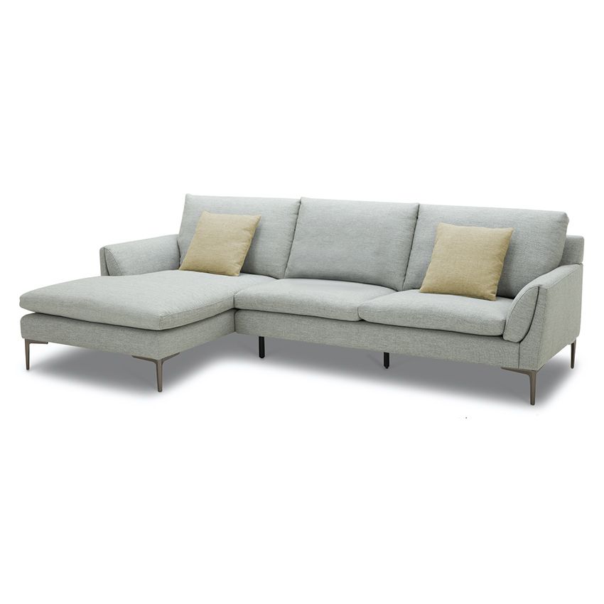 Sofa góc trái+2 Gối vải C-1290,vải màu Xám (C-1015)273*161*73/83