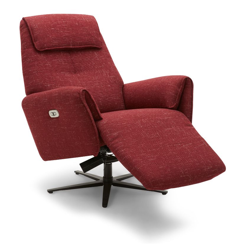 Ghế thư giãn,100% Da, màu xám (M5653) 79*83/163*108