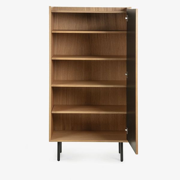 Tủ sách LISH, 80*154cm, gỗ sồi, mdf xử lý mờ