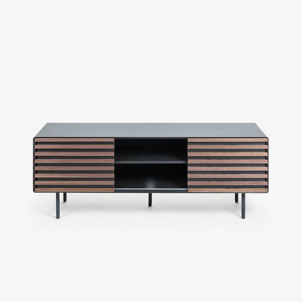 Kệ Tivi MAHON, 162*58cm, bằng gỗ, bề mặt xử lý mờ màu xám tro