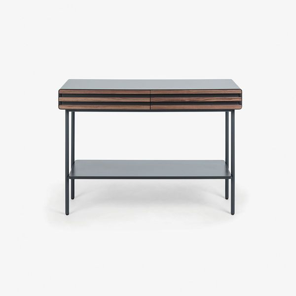 Kệ TT MAHON, 120*85cm, bằng gỗ, bề mặt xử lý mờ màu xám tro