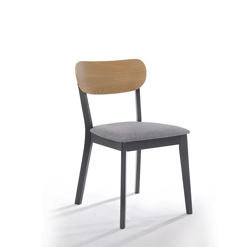 Ghế ăn, Vải+Gỗ Ash, W460*D495*H790, vải FG11808-20