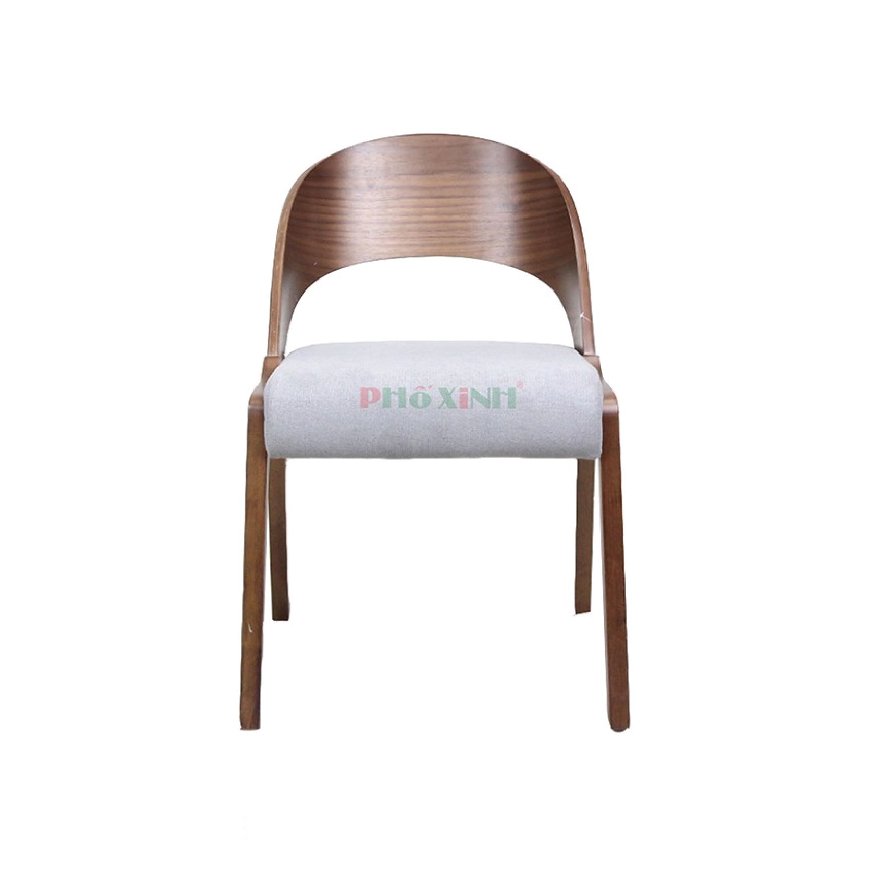 Ghế ăn, Vải+Gỗ Walnut