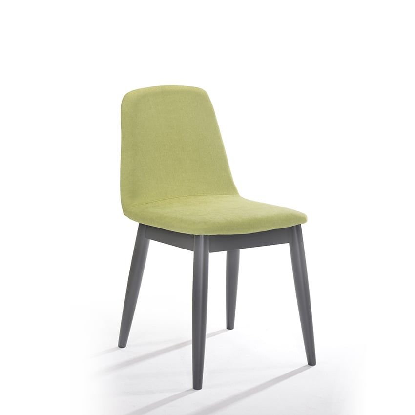 GHẾ ĂN, VẢI+GỖ, VẢI FG22616-21 (XÁM ĐẬM)