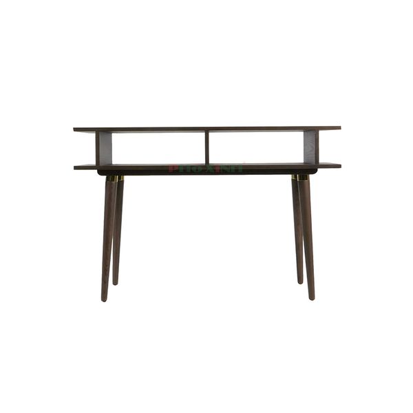 Bàn Console Delmar Trang Trí Gỗ Xám Đen
