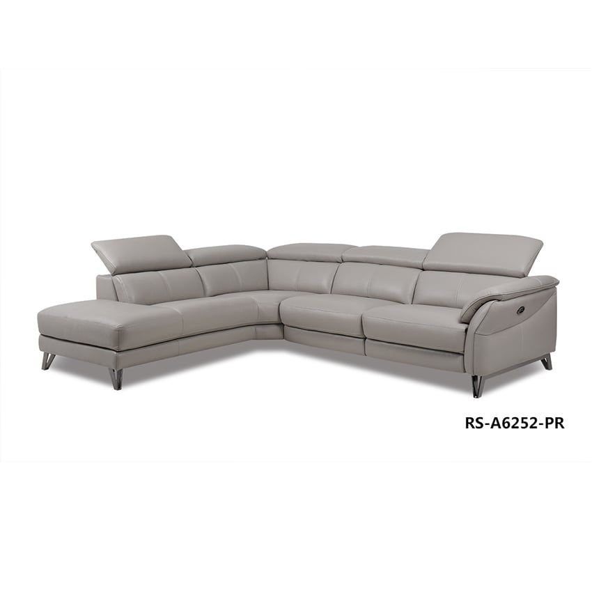 Sofa, Da, góc trái nhìn vô, 171*109*76/238*120*76cm, màu NC-042E