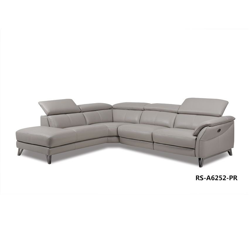 Sofa, Da, góc trái nhìn vô, 171*109*76/238*120*76cm, màu NC-042E