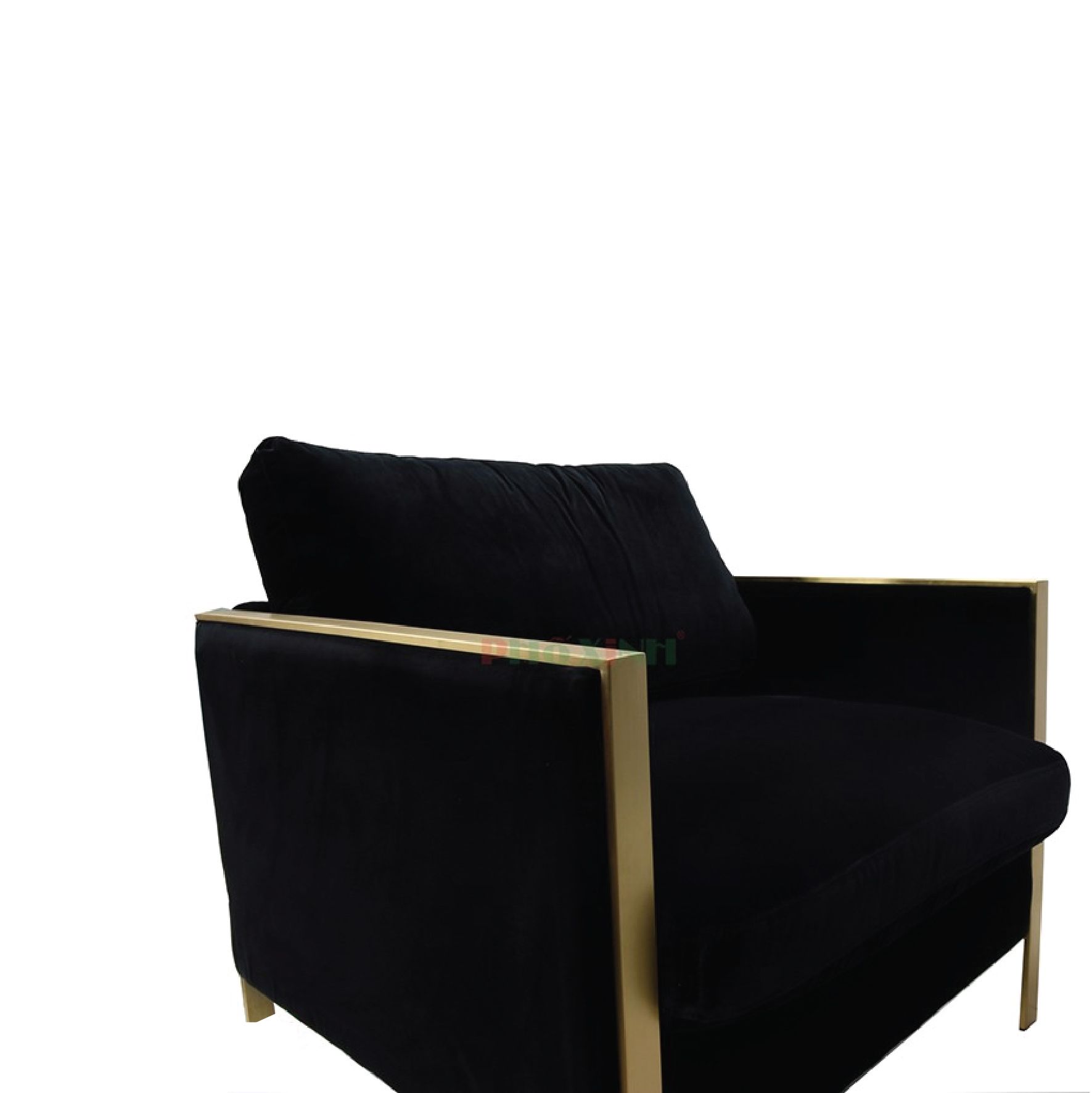 Sofa băng 1 Vio,nhung Black Color