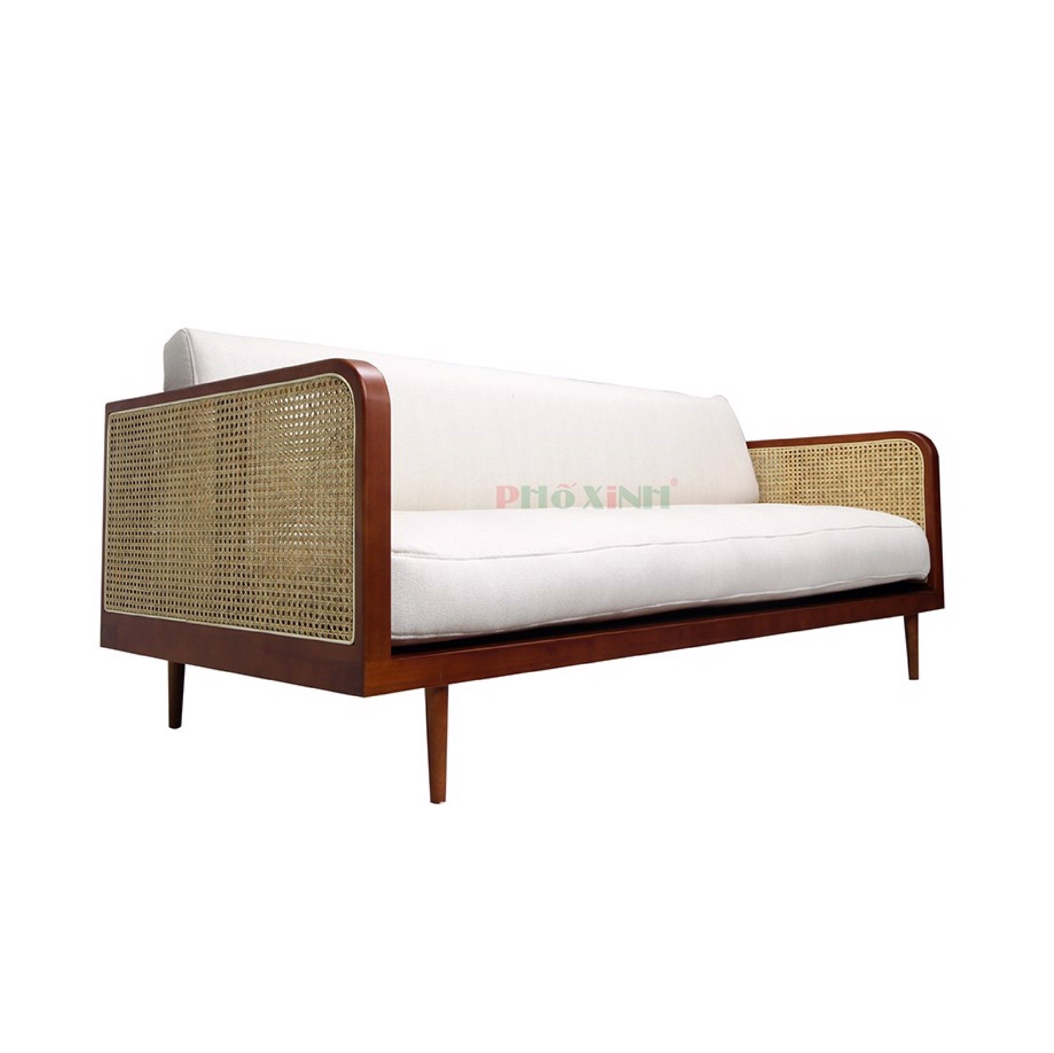 Sofa băng 3 William,gổ walnnut