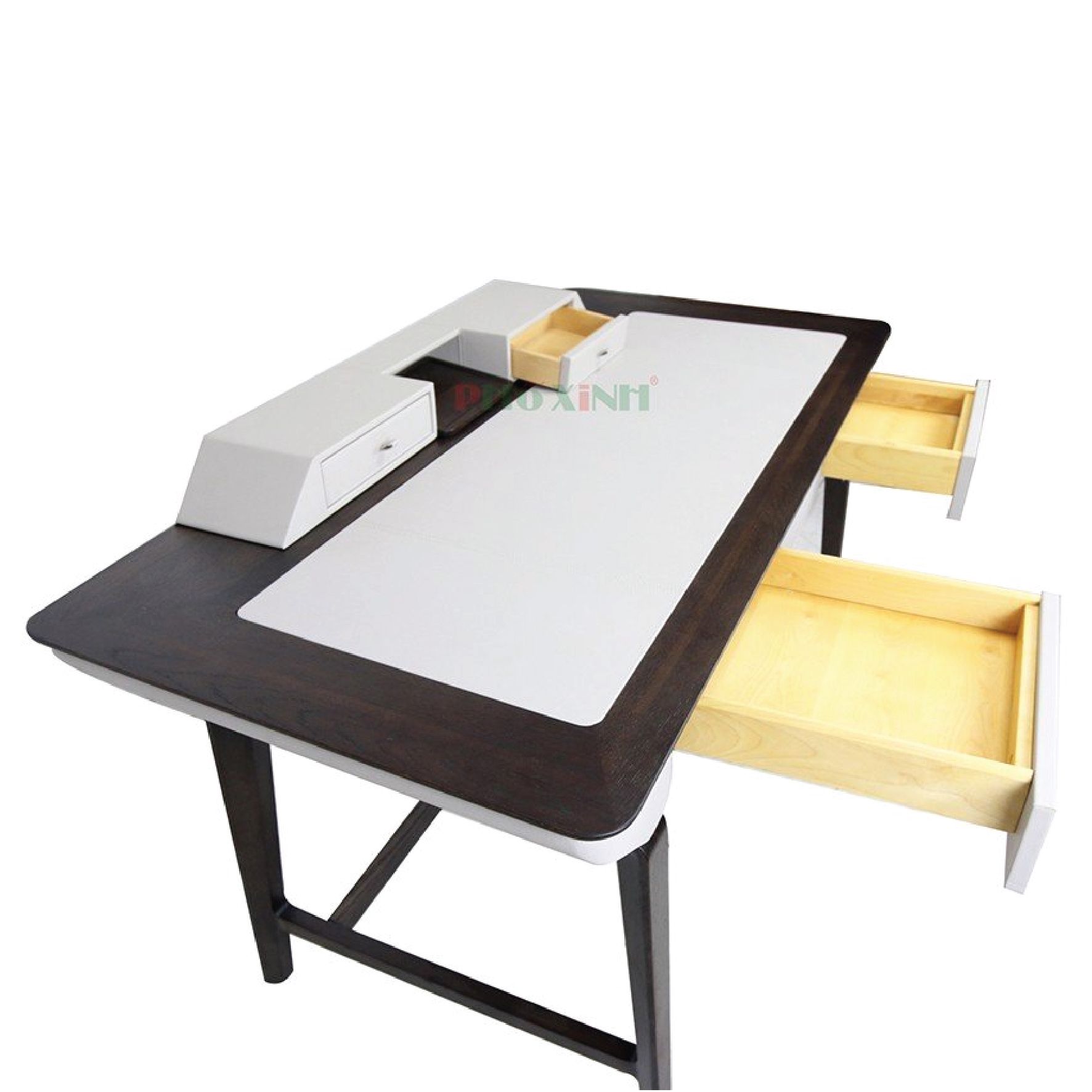 BÀN LÀM VIỆC GỖ OAK DA XÁM