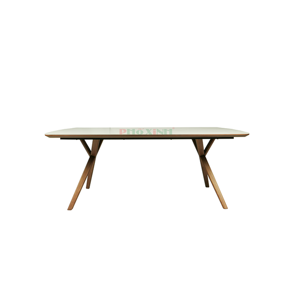 BÀN ĂN CHÂN GỖ MẶT CERAMIC