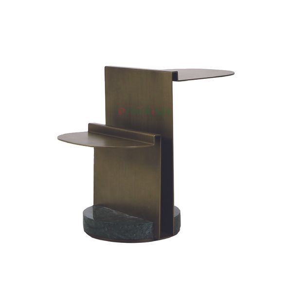 Bàn Salon Góc Dark Green Marble