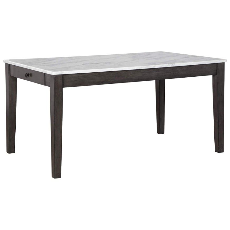 Bàn ăn, Gỗ, White/Dark Charcoal Gray, Cont (US)