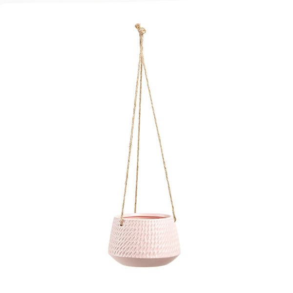 Bình LORELLE, 10cm, bằng sứ màu hồng