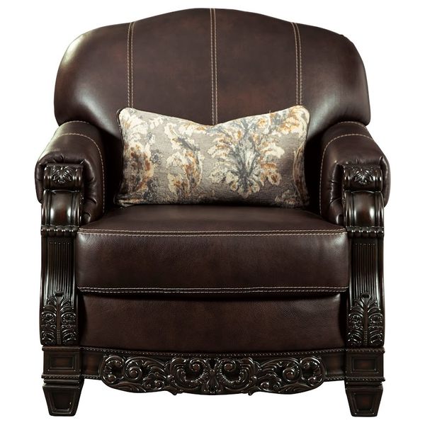 Sofa, da, băng 1, Chocolate, Elegance