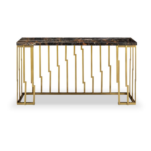 Bàn Console Đá Black Gold Marble