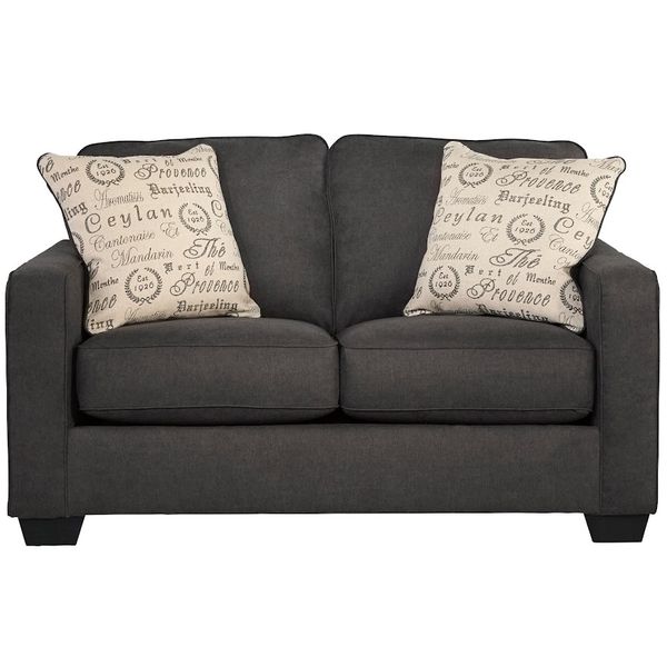 Sofa, Vải, băng 2, màu Charcoal, VINl