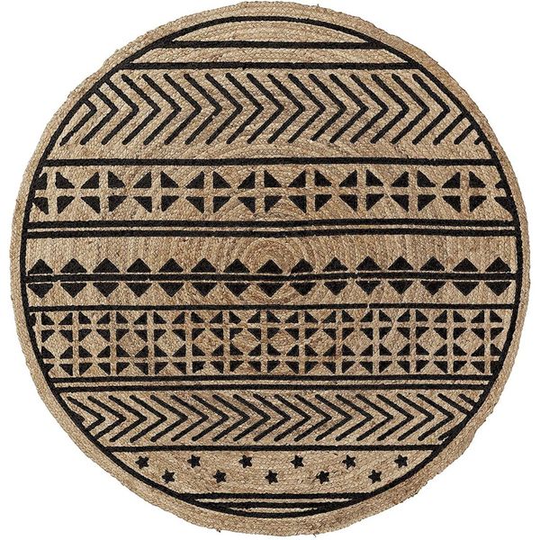 Thảm CECILE, D100cm, màu đen