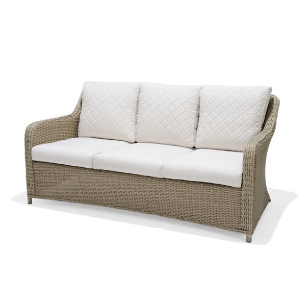 Sofa băng 3 NT, dây đan, nâu