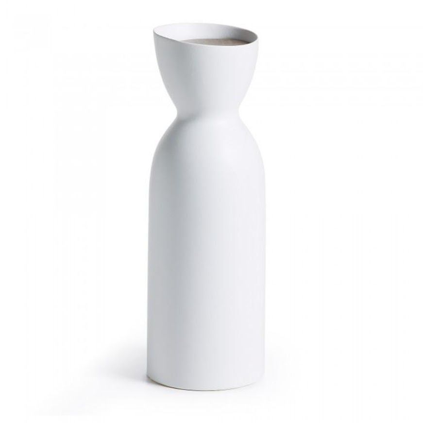 Bình MIDI, 38cm, bằng sứ màu trắng