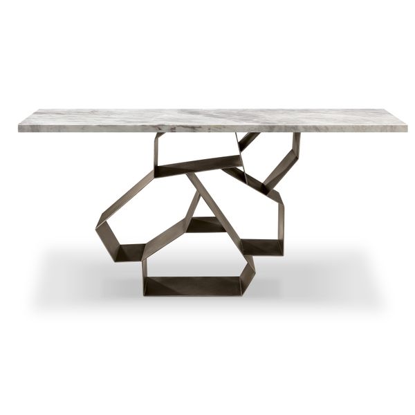Bàn Console Đá Drama White Marble