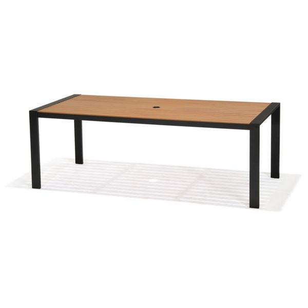 Bàn NT, gỗ CN, khung KL 214x97cm, 75h