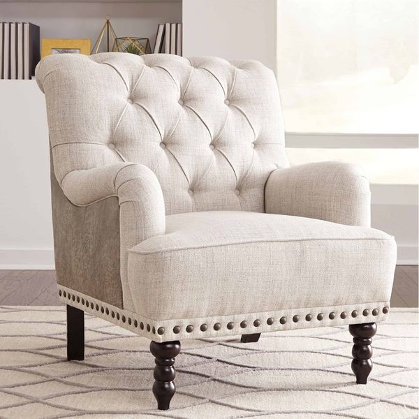 Ghế thư giãn, vải, Ivory/Taupe