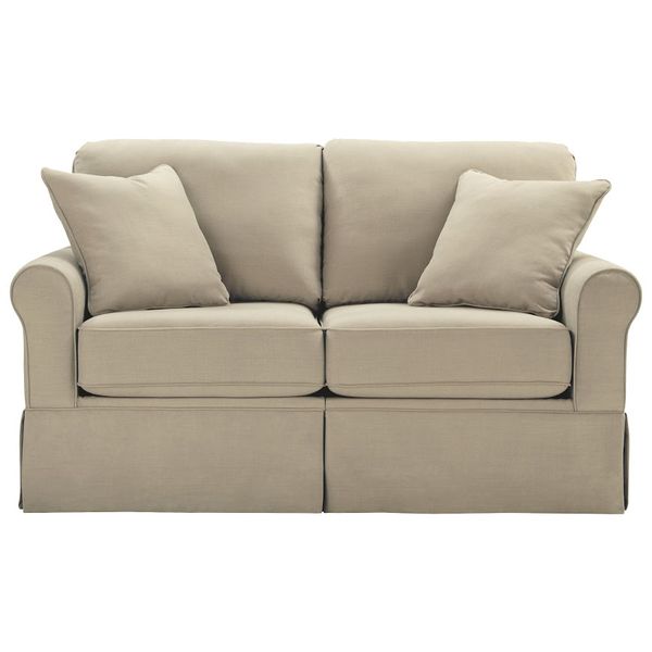 Sofa, Vải, băng 2, màu Stone, Vintage