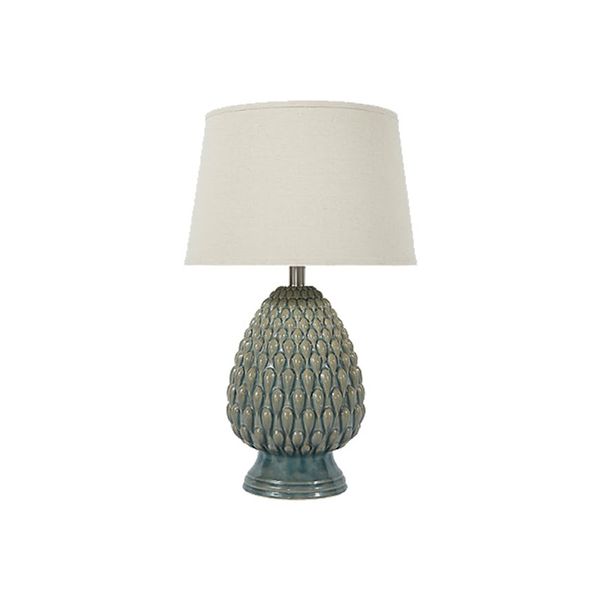 Đèn bàn, ceramic, màu Teal