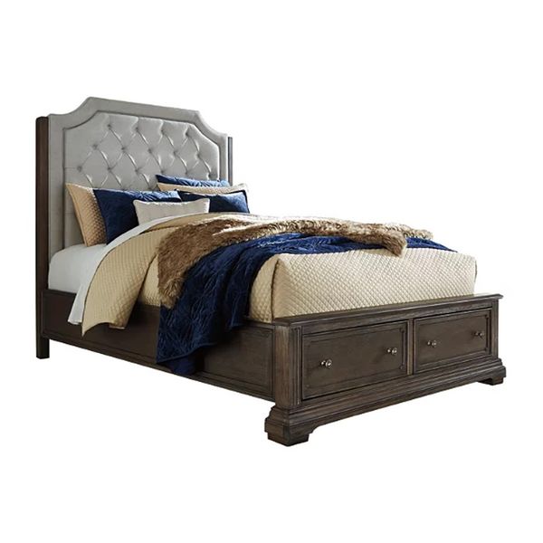 Giường 1m9 , Off White, Tradi