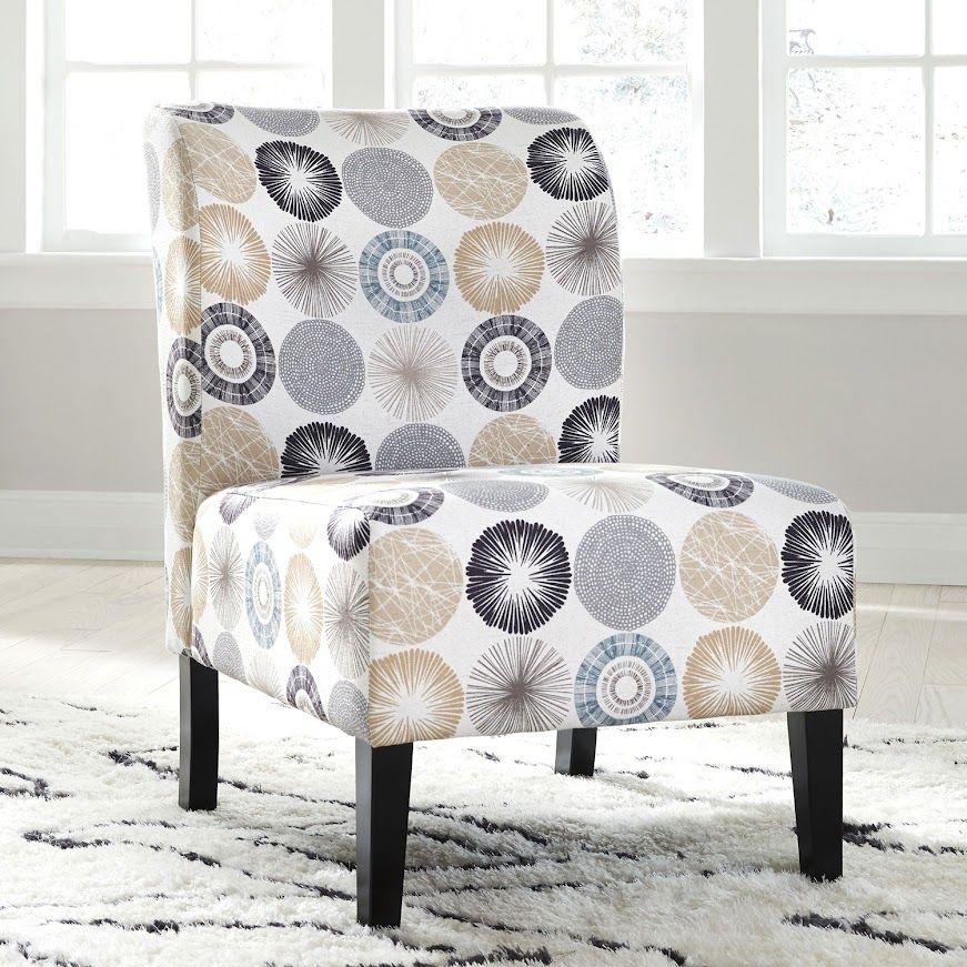 Ghế thư giãn, vải Gray/Tan, Vint