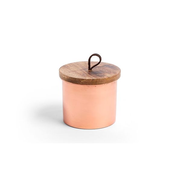 Hộp TT CASSANDRA, 9cm, kim loại màu vàng đồng