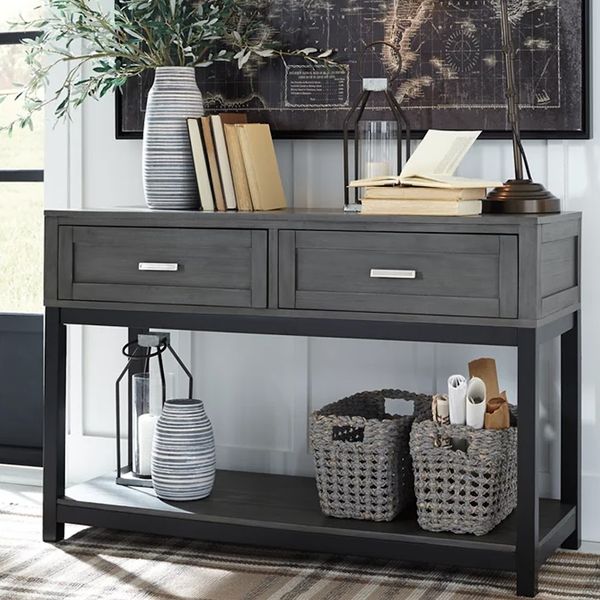 Bàn trang trí, gỗ Gray/Black