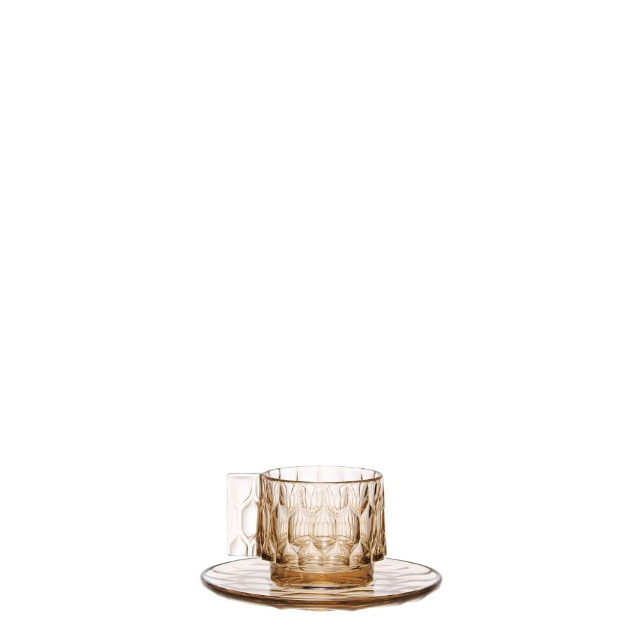 Set ly caffe + dĩa JELLIES FAMILY