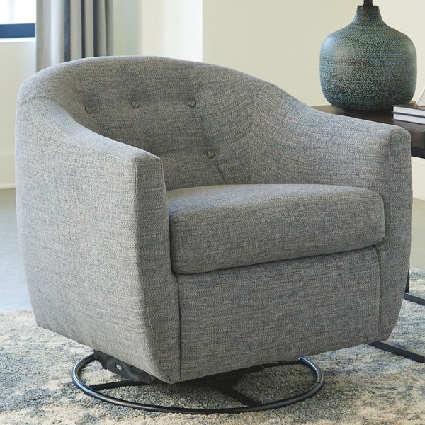 Ghế thư giãn, xoay, vải, màu River