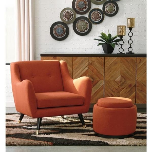 Ghế thư giãn, vải, màu Adobe, Contemporary