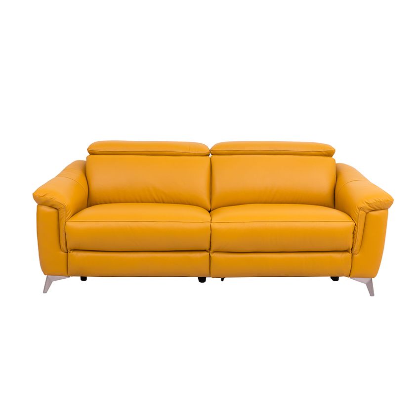SOFA BĂNG 2 DA MÀU VÀNG 2062