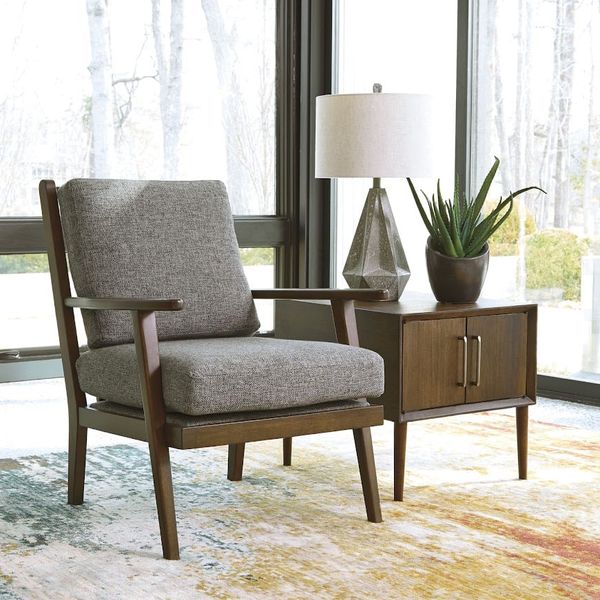 Ghế thư giãn, vải, màu Charcoal