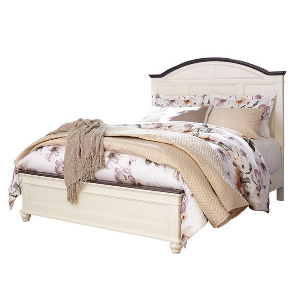 Giường 1m8 , trắng/nâu, Vint