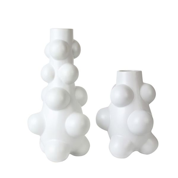 Bình trang trí ceramic, trắng 2010