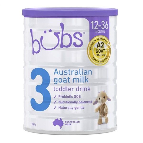 Sữa Dê Bubs Số 3 (12-36 Tháng) 800g, Úc