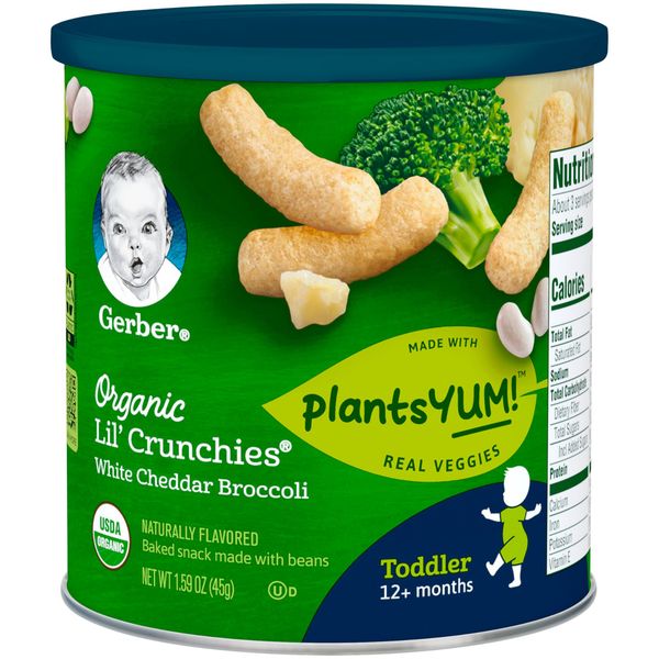 Bánh Ăn Dặm Gerber Lùn Organic vị Súp Lơ Xanh  45g