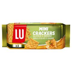 Bánh LU Mini Crackers Olive & Origan 250g, Pháp