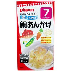 Bột Ăn Dặm Pigeon vị Cá, Mè, Rau Củ (3,4gx6) 7T, Nhật