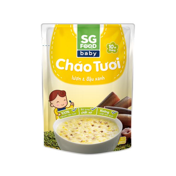 Cháo Tươi Baby SG Food Lươn Đậu Xanh 240g (10 tháng)