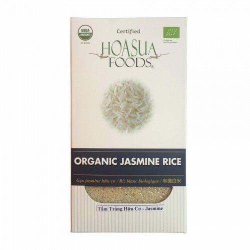 Gạo Hữu Cơ Hoa Sữa Trắng Jasmine 1kg Hạt Dài
