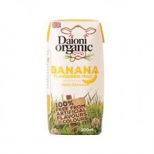 Sữa Nước Organic Daioni Vị Chuối 200ml, Anh